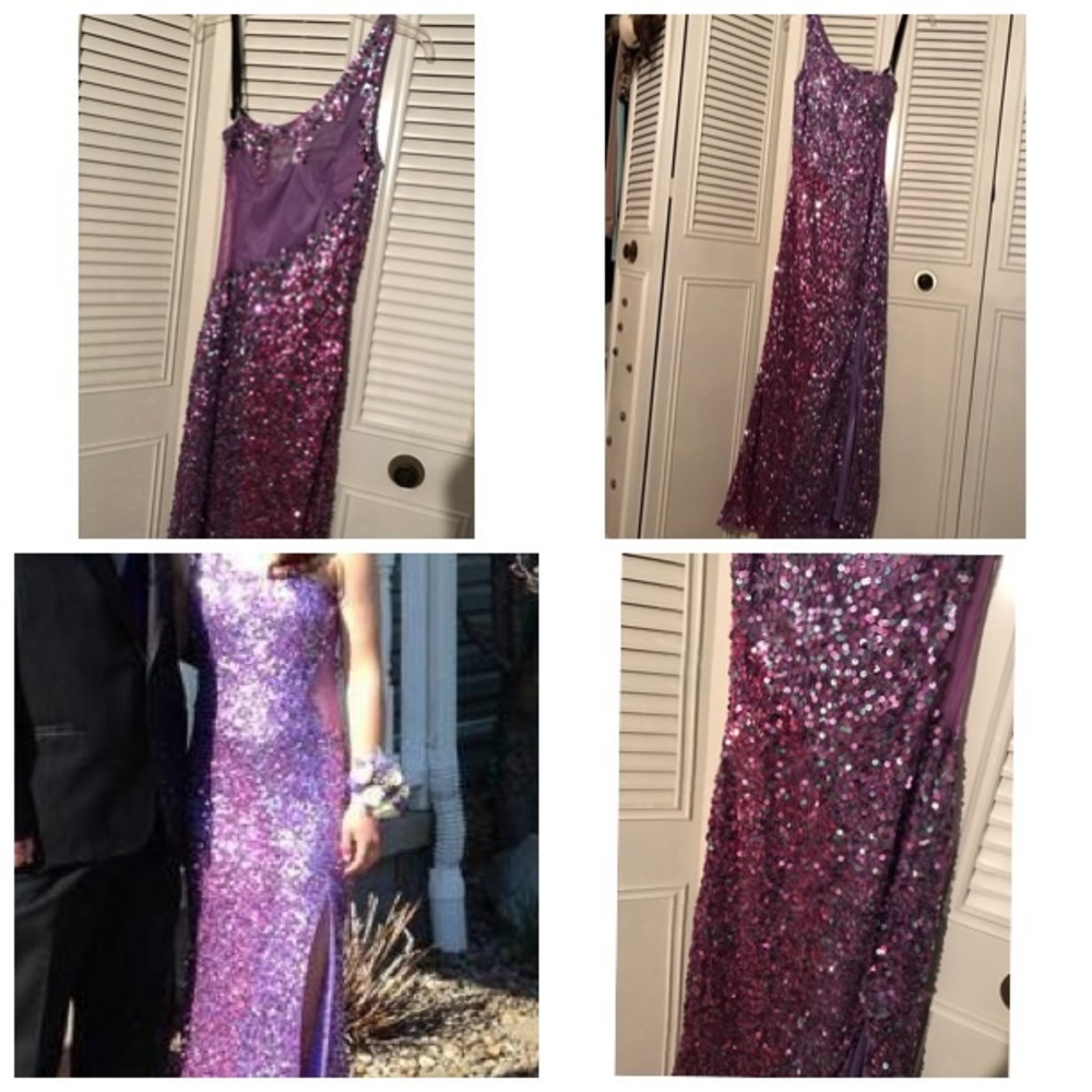 All Sequin Prom Dress